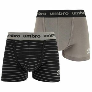 Umbro BOXER SHORT 2 PACK Pánské boxerky, šedá, velikost obraz
