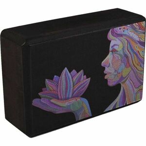 YOGGYS LOTUS BLOSSOM Cihlička na cvičení, černá, velikost obraz