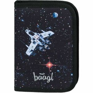 BAAGL PIXEL SPACE Školní penál, černá, velikost obraz