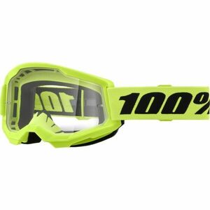 100% STRATA 2 Downhill brýle, reflexní neon, velikost obraz