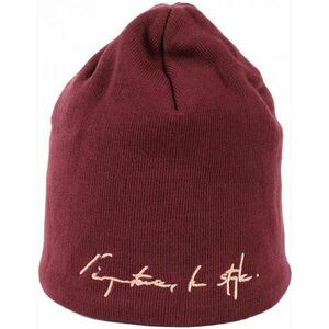 Finmark WINTER HAT Dámská pletená čepice, vínová, velikost UNI obraz