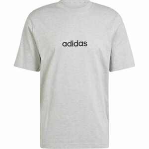 adidas ESSENTIALS LINEAR TEE Pánské tričko, šedá, velikost obraz