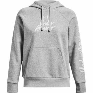 Under Armour RIVAL FLEECE GRAPHIC HDY Dámská mikina, šedá, velikost obraz
