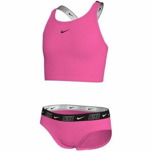 Nike NIKE LOGO TAPE Dívčí plavky, růžová, velikost obraz