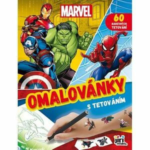 MARVEL MARVEL Omalovánky s tetováním, mix, velikost obraz