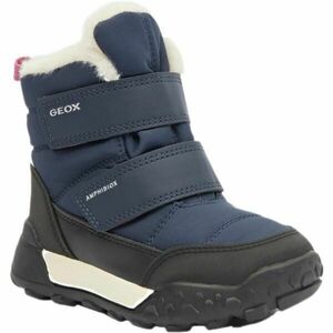 Geox J TREKKYUP GIRL B AB Dívčí zimní obuv, tmavě modrá, velikost obraz