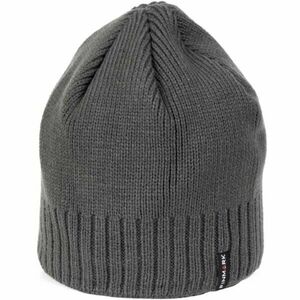 Finmark WINTER HAT Pánská zimní pletená čepice, tmavě šedá, velikost UNI obraz