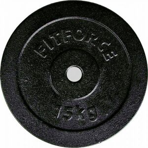 Fitforce PLB 15 KG x 30 MM Nakládací kotouč, černá, velikost obraz