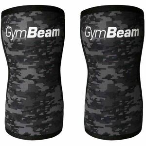 GymBeam CONQUER CAMO Neoprenová bandáž na koleno, černá, velikost obraz