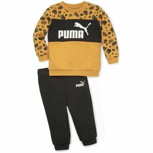 Puma ESSENTIALS+ MATES INFANTS JOGGER FL DESERT Dětská tepláková souprava, černá, velikost obraz