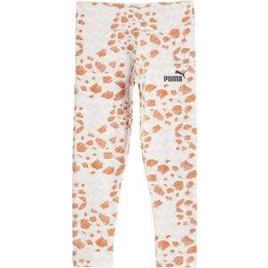 Puma ESSENTIALS MIX MTCH AOP LEGGINGS G Dívčí legíny, béžová, velikost obraz