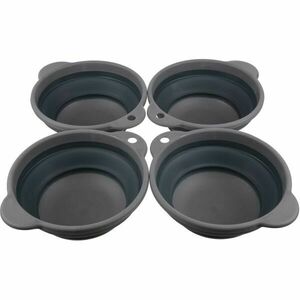 REGATTA OUTDOORS TPR FOLDING BOWL SET Sada misek, tmavě šedá, velikost obraz