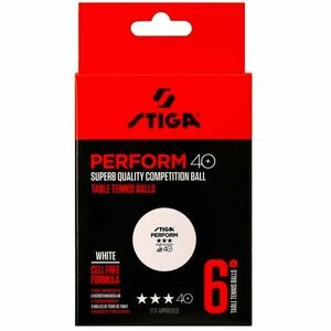 Stiga PERFORM 6-PACK Pingpongové míčky, bílá, velikost obraz