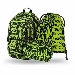 BAAGL 3 SET CORE LIME Školní set, reflexní neon, velikost obraz