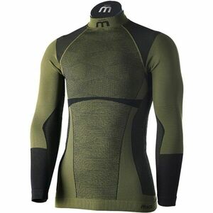 Mico MAGLIA LUPETTO M/L WARM CONTROL Pánské termoprádlo, tmavě zelená, velikost obraz