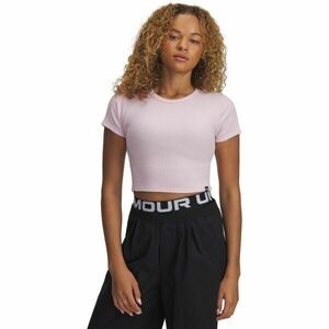 Under Armour RIVAL RIB BABY TEE Dámské triko, růžová, velikost M obraz