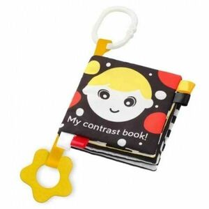 BABY ONO MY CONTRAST BOOK Dětská senzorická knížka, černá, velikost obraz