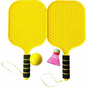 ADAR SET OF RACKETS WITH BALL AND SHUTTLECOCK Rakety s míčkem a košíčkem, žlutá, velikost obraz