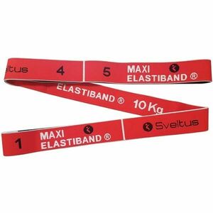 SVELTUS MAXI ELASTIBAND 10 KG Posilovací guma, červená, velikost obraz