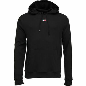Tommy Hilfiger HERITAGE-RIB HOODIE Pánská mikina, černá, velikost obraz