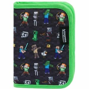 BAAGL MINECRAFT Školní penál, zelená, velikost obraz