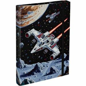 BAAGL PIXEL SPACE Desky na školní sešity A4, černá, velikost obraz