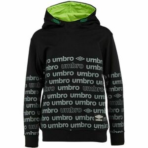 Umbro SISK Dětská mikina přes hlavu, černá, velikost 116-122 obraz