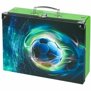 BAAGL FOTBAL MÍČ Skládací školní kufřík, zelená, velikost obraz