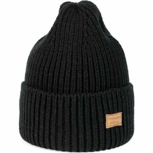 Finmark WINTER HAT Zimní pletená čepice, černá, velikost UNI obraz