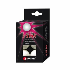 Míčky na stolní tenis SPONETA *** 6ks obraz