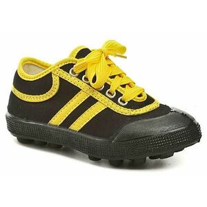 ARNO K04 černé gumotextilní dětské kopačky - EU 34 obraz
