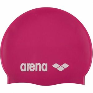 Plavecká čepice ARENA-Clasic Silicone Cap - fuchsiová-bílá obraz