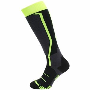 Juniorské lyžařské podkolenky (ponožky) BLIZZARD-Allround ski socks junior, black/anthracite/signal yellow obraz