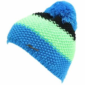 Zimní čepice BLIZZARD-Tricolor, black/green/blue W obraz