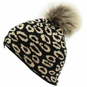 Dámská zimní čepice BLIZZARD-Leopard cap, black obraz
