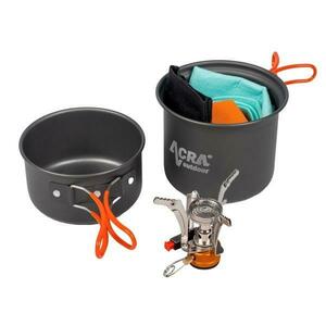 Acra C23 camping set nádobí včetně plynového vařiče pro 1-2 osoby obraz