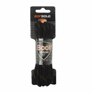 Tkaničky do bot SOFSOLE-LACES OUTDOOR 802147 BLACK/TAN WAXED 152 CM obraz