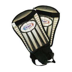 Acra Fotbalové chrániče holení F9101 vel. L bílé obraz