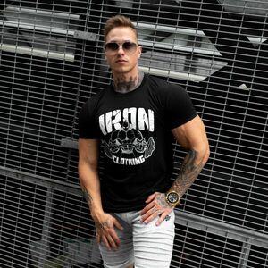 Kulturistické tričko IRON MAN, čierne obraz