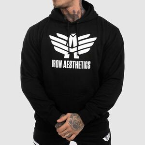 Sportovní mikina bez zipu Iron Aesthetics, černá obraz