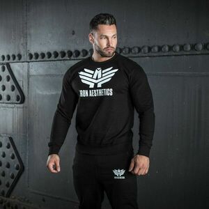 Mikina bez kapuce Iron Aesthetics, černá obraz