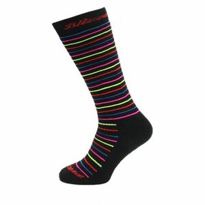 Juniorské lyžařské podkolenky (ponožky) BLIZZARD-Viva Allround ski socks junior, black/rainbow stripes obraz