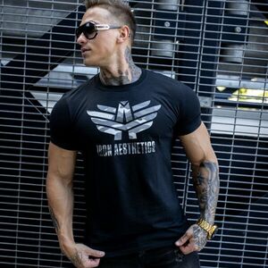 Ultrasoft tričko Iron Aesthetics, černý maskáč obraz