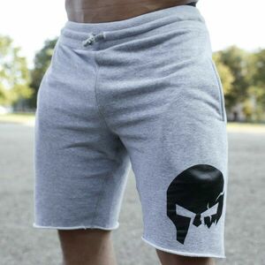 Pánské teplákové kraťasy Iron Aesthetics Skull, grey obraz