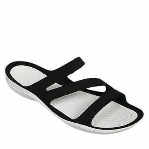 Dámské šlapky (plážová obuv) CROCS-Swiftwater Sandal W black/white obraz