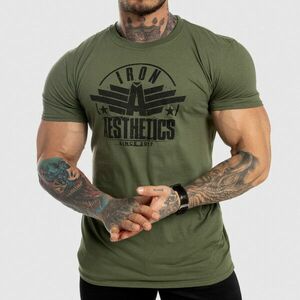 Pánské fitness tričko Iron Aesthetics Force, zelené obraz