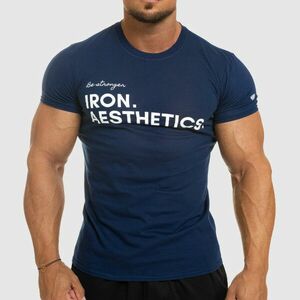 Pánské fitness tričko Iron Aesthetics Be Stronger, modré obraz