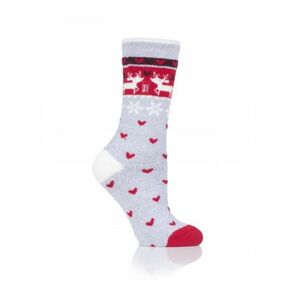 Dámské ponožky HEAT HOLDERS-1 PACK-WOMEN LITE REINDEER-CHRISTMAS SOCKS obraz