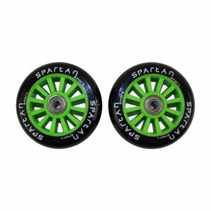 Náhradní kolečka na koloběžky SPARTAN Stunt 100 mm - zelené obraz