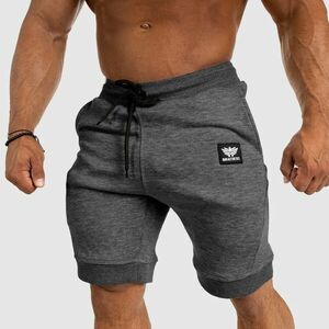 Pánské teplákové kraťasy Iron Aesthetics Badge, tmavě šedé obraz